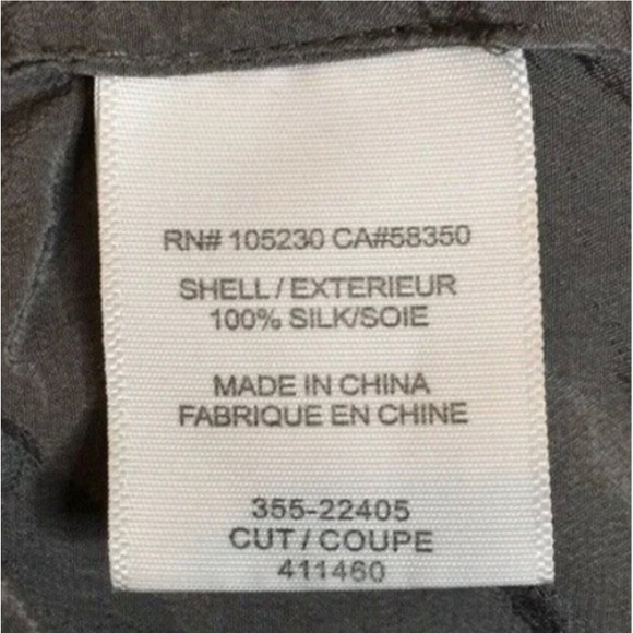 Joie Marlo Silk Split V-neck Pocket Blouse Long Sleeve Gray SZ S - Picture 6 of 7